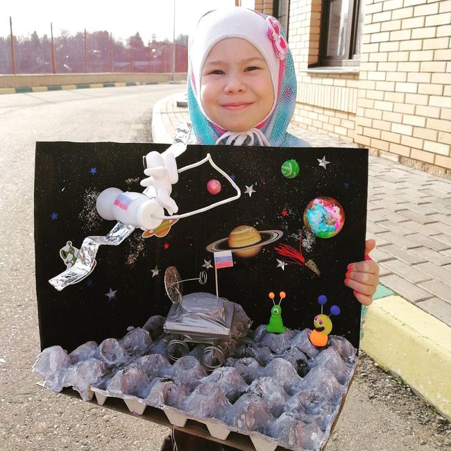Поделки к 12 апреля день космонавтики своими руками для детей